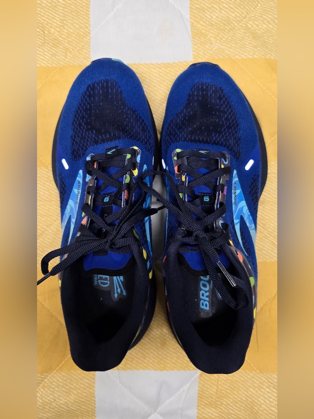 Men's Running Shoes — Blue Breathable Athletic Sneakers